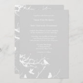 Invitation Mariages Arrière - plans d'hiver gris clair person (Devant / Derrière)