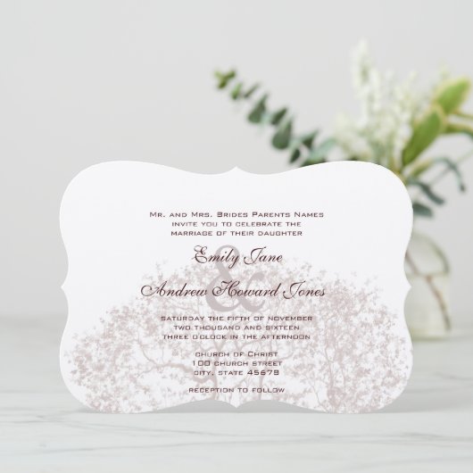 Invitation Mariages Brown (Debout devant)