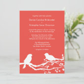 Invitation Mariages de printemps de Carmine Pink Designer Cus (Debout devant)