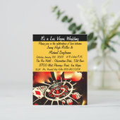 Invitation Mariages de thème de casino de Las Vegas de vivats (Debout devant)