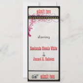 Invitation Mariages personnalisés (Dos)