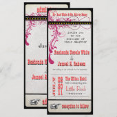 Invitation Mariages personnalisés (Devant / Derrière)