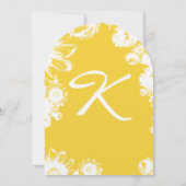 Invitation Mariages Vintages jaunes (Dos)