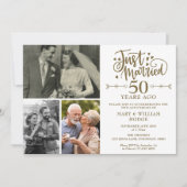 Invitation Marié 50e anniversaire de Mariage 3 Photo (Devant)