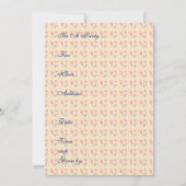 Invitation Marie à l'invitation bleue (Dos)