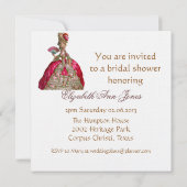 Invitation Marie Antoinette à Versailles en rose (Dos)