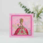 Invitation Marie Antoinette Bridal Shower (Debout devant)