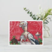Invitation Marie Antoinette Christmas Desserts (Debout devant)