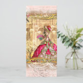 Invitation Marie Antoinette Pink Party à Versailles (Debout devant)