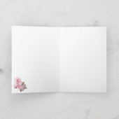 Invitation Marie Antoinette Pink tree cat Christmas card (Intérieur)