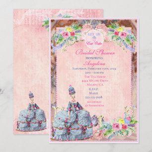 Invitation Marie Antoinette~Qu'elles mangent de la brioche
