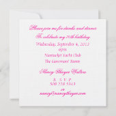 Invitation Marie Antoinette Qu'ils mangent de la gâteaux (Dos)