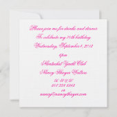 Invitation Marie Antoinette Qu'ils mangent de la gâteaux (Dos)