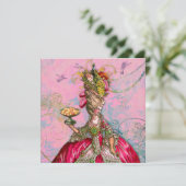 Invitation Marie Antoinette Qu'ils mangent de la gâteaux (Debout devant)