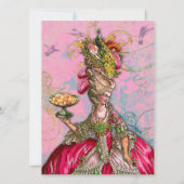 Invitation Marie Antoinette Qu'ils mangent du gâteau (Dos)