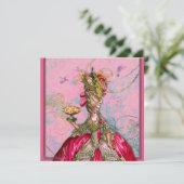 Invitation Marie Antoinette Qu'ils mangent du gâteau (Debout devant)