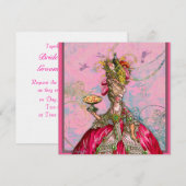 Invitation Marie Antoinette Qu'ils mangent du gâteau (Devant / Derrière)