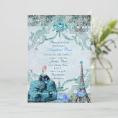 Invitation Marie Antoinette Reine de France (Debout devant)