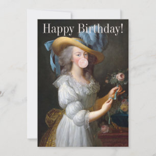 Invitation Marie Antoinette soufflante Buble gomme