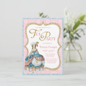 Invitation Marie Antoinette Tea Party (Debout devant)