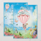 Invitation Marie Antoinette Thé à la pelouse de Versailles (Devant / Derrière)