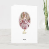 Invitation Marie Antoinette Versailles Pink Christmas Card  (Dos)