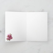 Invitation Marie Antoinette Versailles Pink Christmas Card  (Intérieur)