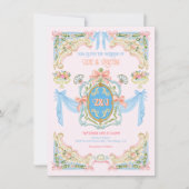 Invitation Marie Antoniette Inspired Wedding (Devant)