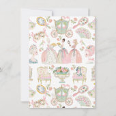 Invitation Marie Antoniette Let them eat cake Bridal Shower (Dos)
