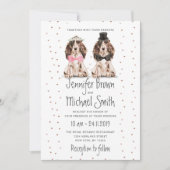 Invitation Marié Cocker Spaniel à la Saint-Valentin Mariage C (Devant)