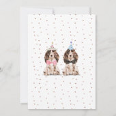 Invitation Marié Cocker Spaniel à la Saint-Valentin Mariage C (Dos)