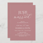 Invitation Marié, mariage de poste Brunch Elopement (Devant / Derrière)