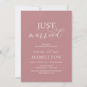 Invitation Marié, mariage de poste Brunch Elopement