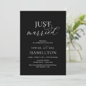 Invitation Marié, mariage de poste Brunch Elopement (Debout devant)