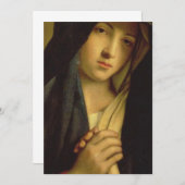 Invitation Marie Mère De Jésus - La Vierge Dans Le Chagrin (Devant / Derrière)