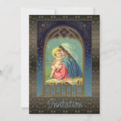 Invitation Marie tenant l'Enfant Jésus (Devant)