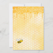 Invitation Mariée à abeille parties scintillant d'or goutte d (Dos)