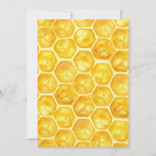 Invitation Mariée à Bee ! Abeille de miel, Miel, Fête des mar (Dos)