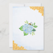 Invitation Mariée à être Honeycomb Hydrangea Fête des mariées (Dos)