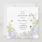 Invitation mariée à être verte élégante douche nuptiale (Devant)