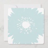 Invitation Mariée à fleurs bleues (Dos)