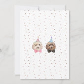 Invitation Mariée Amoureux de Chien Cockapoo Mariage de l'Épo (Dos)