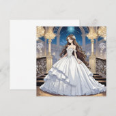 Invitation Mariée Anime (Devant / Derrière)