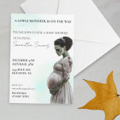 Invitation Mariée Baby shower d'Halloween Frankenstein