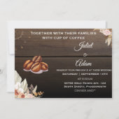 Invitation mariée boho rustique moderne élégant Mariage de ca (Devant)