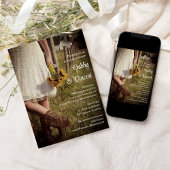 Invitation Mariée, Bottes de cowboy et Mariage du ranch des t