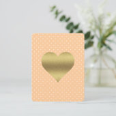 Invitation MARIÉE & CO Fête aux points polka rose et blanc (Debout devant)