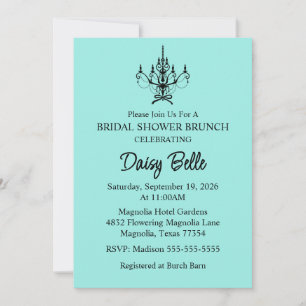 Invitation Mariée & Co. Fête des mariées Turquoise