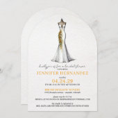 Invitation Mariée dans la Fête des mariées de fleurs de solei (Devant / Derrière)