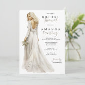 Invitation Mariée dans la Fête des mariées Gown (Debout devant)